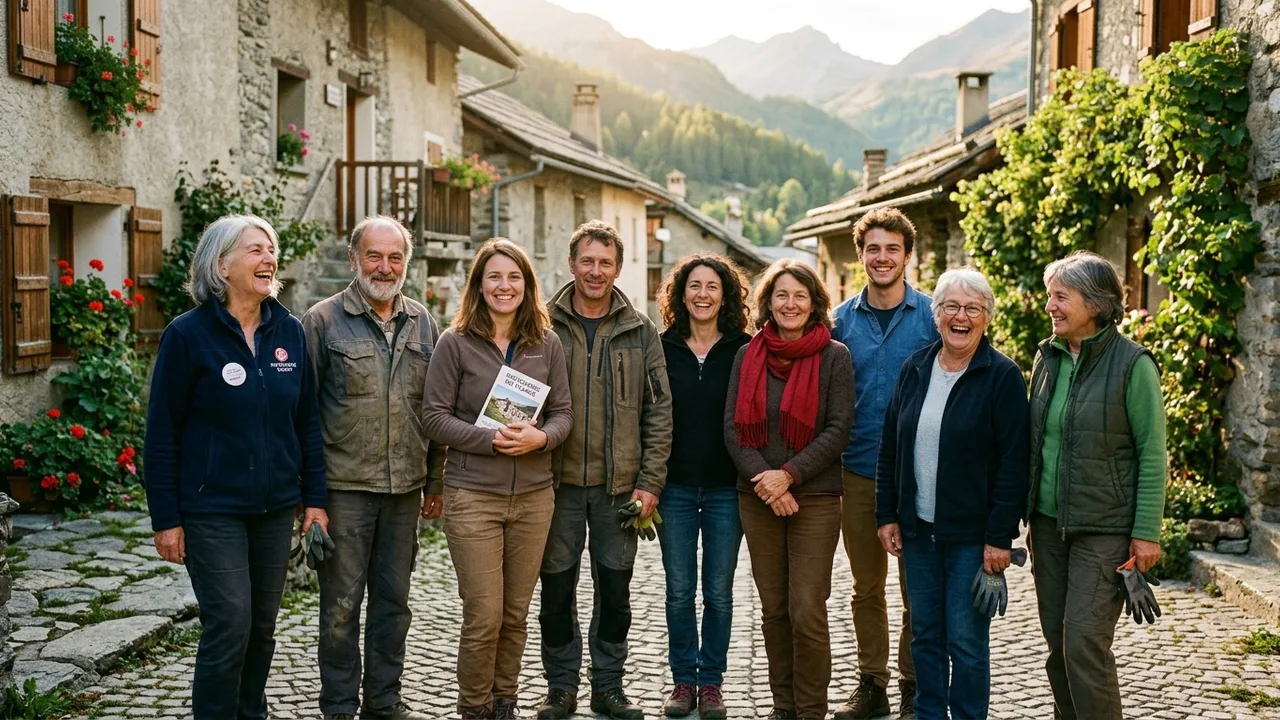 Équipe soudée de bénévoles de l'association Patrimoine Réallonnais